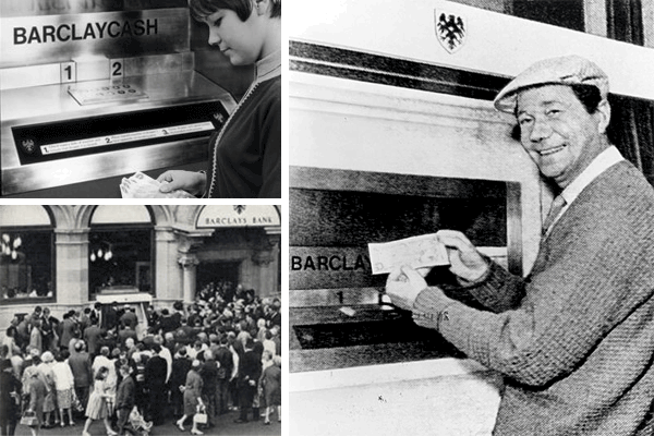 Opis: John Shepherd-Barron, World’s First ATM & The First Transaction, 1967, http://blog.creditcardcompare.com.au