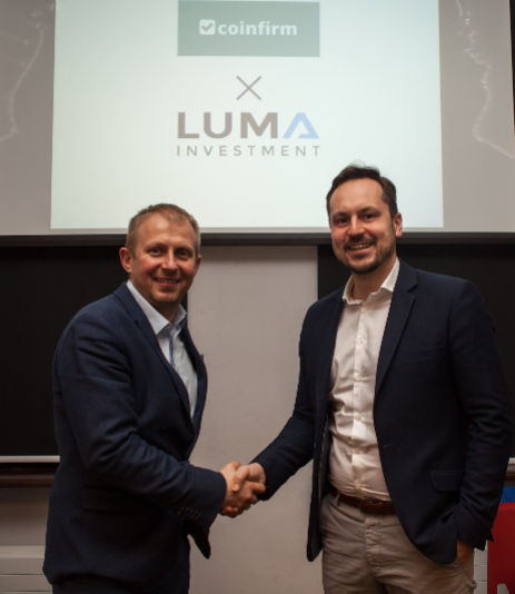 Coinfirm i Luma Investments rozpoczynają współpracę.