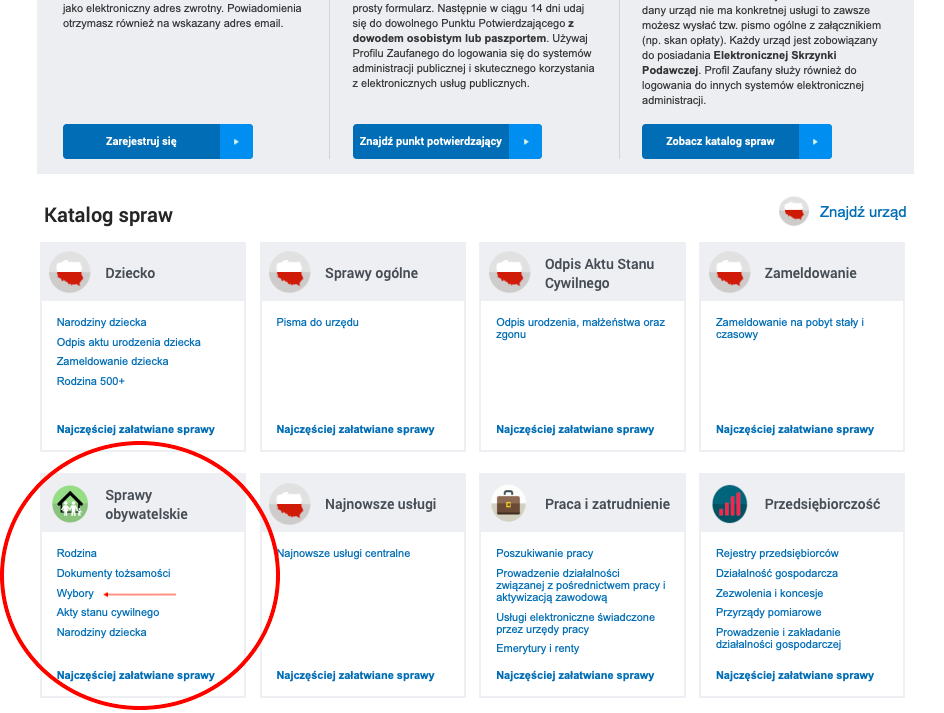 Dopisz się do spisu wyborców Sprawy obywatelskie