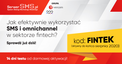 Kod promocyjny SerwerSMS dla czytelników Fintek.pl
