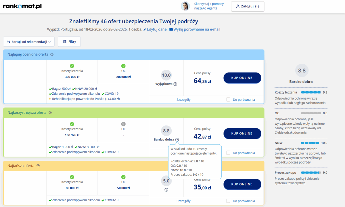 Ranking ofert Rankomat